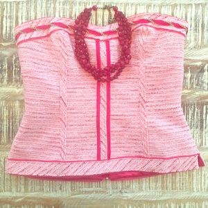 White House Black Market tweed bustier.  Like new!